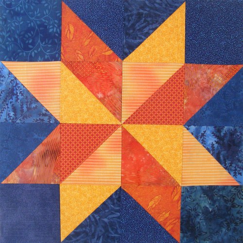 Neutron Star Quilt Block - Starry Night #4 Shiny Happy World