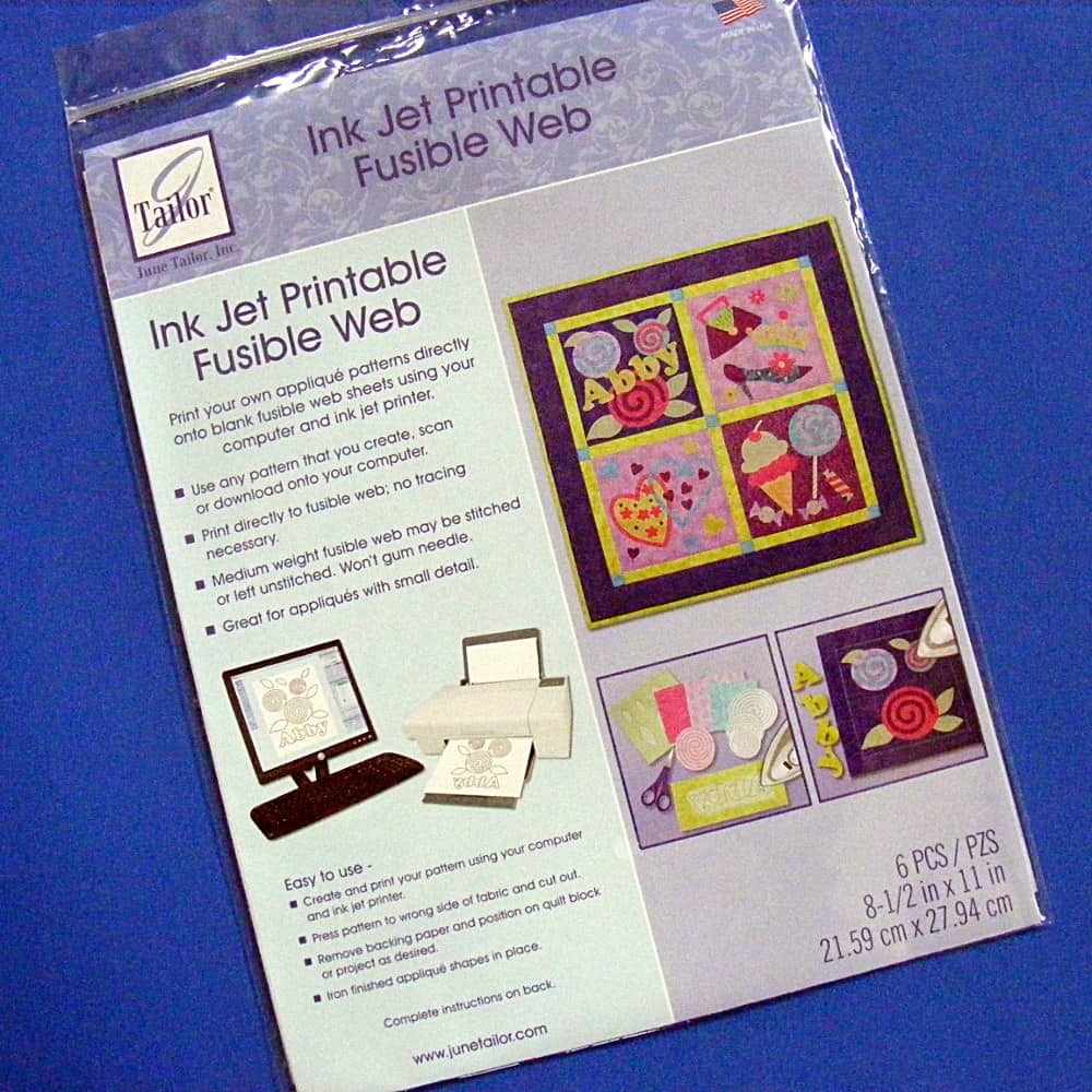 Ink Jet Printable Fusible Web - Shiny Happy World