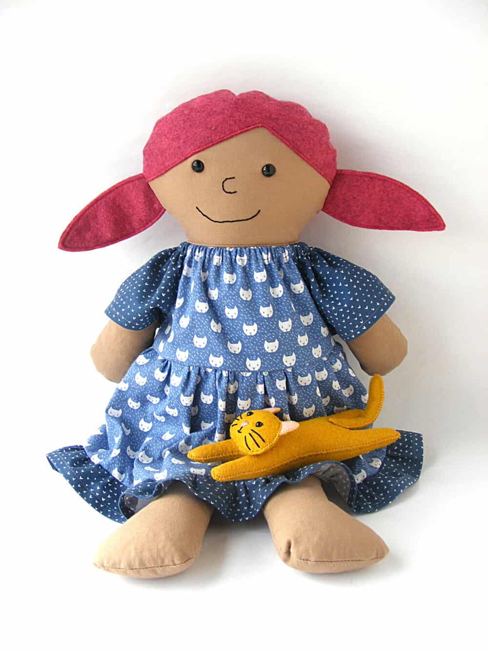 Cat's Meow a new outfit pattern for the Dress Up Bunch Dolls Shiny