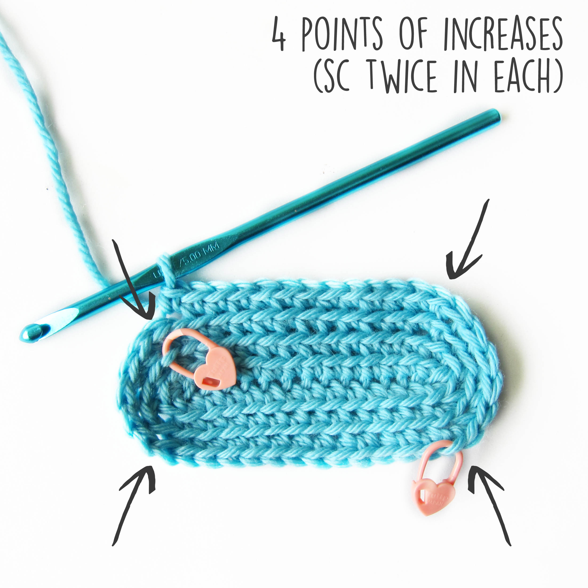 How to Count the Number of Stitches in a Round (crochet) - Shiny Happy World