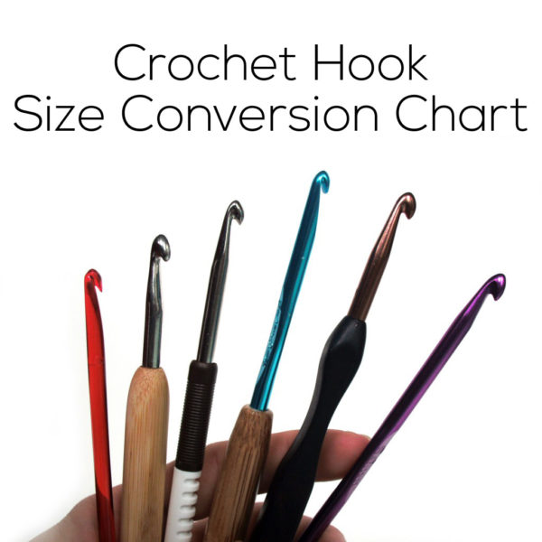 crochet hooks in various sizes