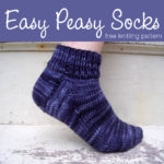Easy Peasy Socks - a free knitting pattern from FreshStitches and Shiny Happy World