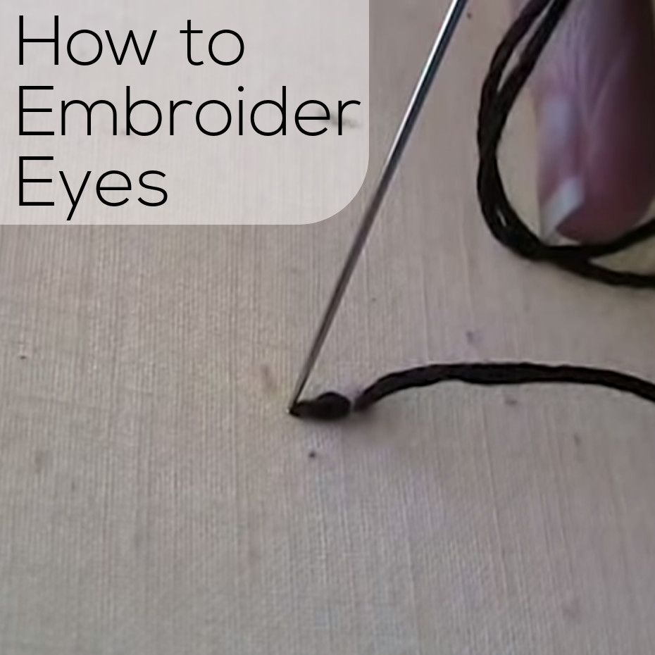 My NoLongerTopSecret Technique for Embroidering Eyes video Shiny