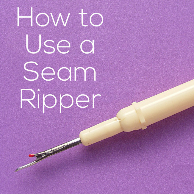 How to Use a Seam Ripper video Shiny Happy World
