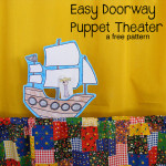Free pattern - easy doorway puppet theater