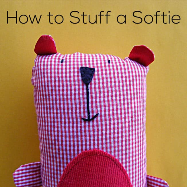 How to Stuff a Pillow or Softie video Shiny Happy World