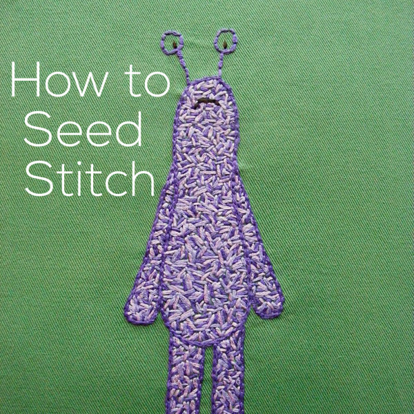 How to Seed Stitch - embroidery video