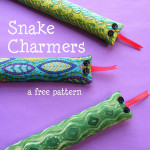 Stuffed Toy Snakes - an easy sewing tutorial from Shiny Happy World