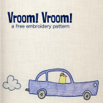 Vroom Vroom - free embroidery pattern