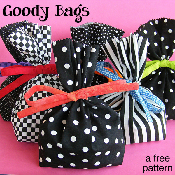 Goody Bags - free sewing pattern from Shiny Happy World
