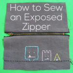 How to Sew an Exposed Zipper - a video tutorial from Shiny Happy World