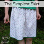 The Simplest Skirt - a free pattern from Shiny Happy World