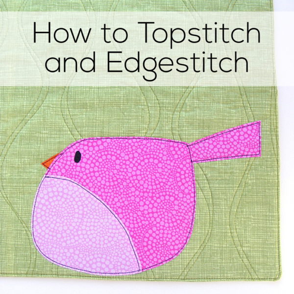How to Topstitch and Edgestitch - a video tutorial from Shiny Happy World