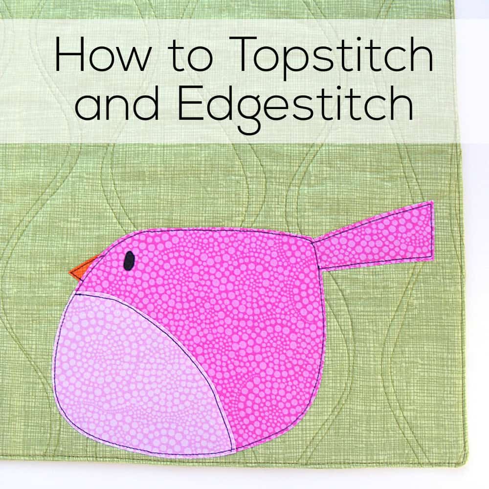 How to Topstitch and Edgestitch Video Shiny Happy World