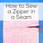 How to sew a Zipper in a Seam - a video tutorial from Shiny Happy World