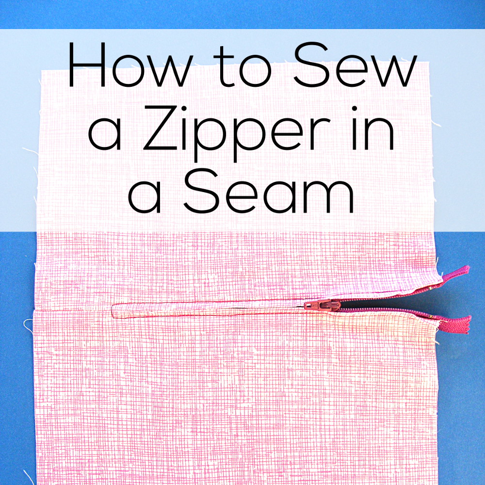 How to Sew a Zipper in a Seam video Shiny Happy World