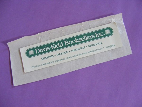 bookmark from Davis- Kidd Booksellers
