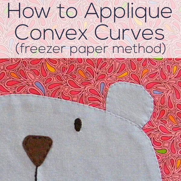 How to Machine Applique Convex Curves video Shiny Happy World