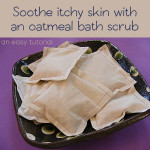 Soothe itchy skin with an easy oatmeal bath scrub