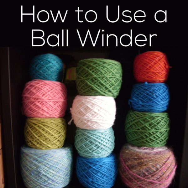 How to Use a Ball Winder - a video from FreshStitches and Shiny Happy World