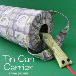 Tin Can Carrier - a free pattern from Shiny Happy World