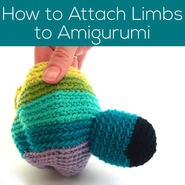 How to Attach Limbs to Amigurumi - tutorial from Shiny Happy World & FreshStiches