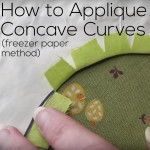 How to Applique Concave Curves with the Freezer Paper Method - video