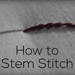 How to Stem Stitch - video
