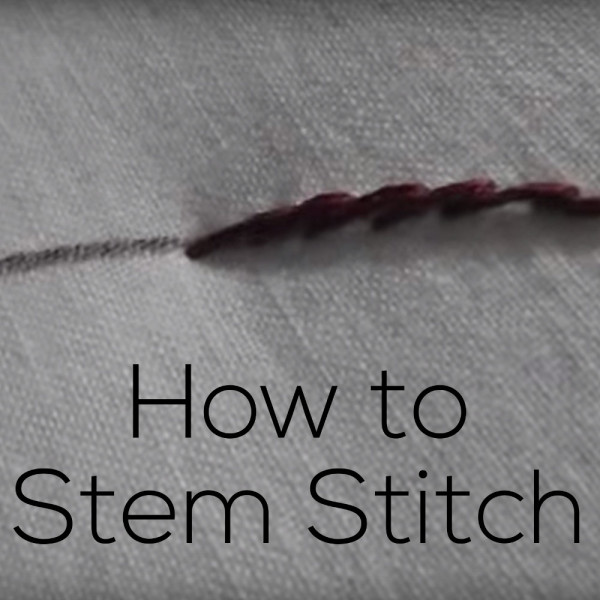 How to Stem Stitch - video