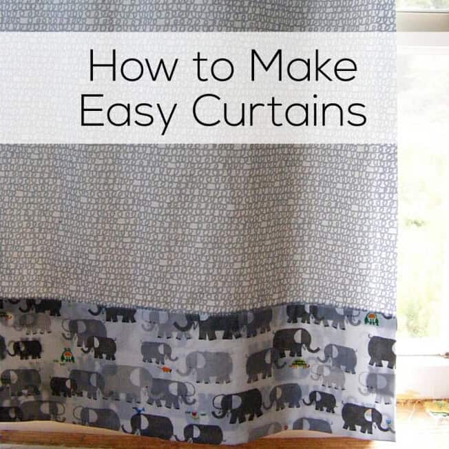 How to Make Easy Curtains Shiny Happy World