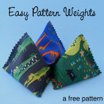 Easy Pattern Weights - a free pattern from Shiny Happy World
