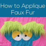 how to applique faux fur - video