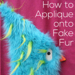 How to Appliqué onto Fake Fur - video
