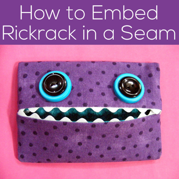 How to Embed Rickrack in a Seam - video