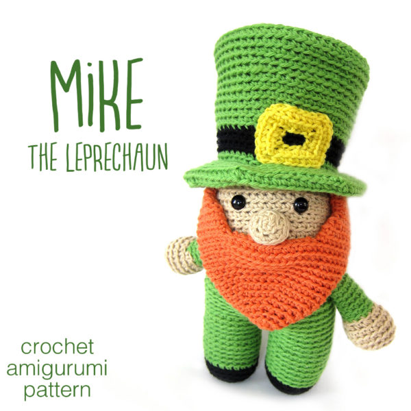 Mike the Leprechaun - crochet amigurumi pattern from FreshStitches and Shiny Happy World