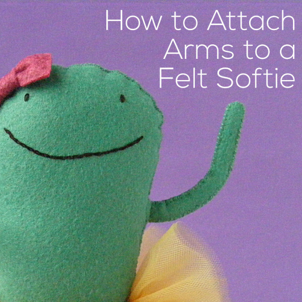 How to Attach Limbs to a Felt Softie video Shiny Happy World