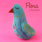 Flora the Felt Bird - a free pattern from Shiny Happy World