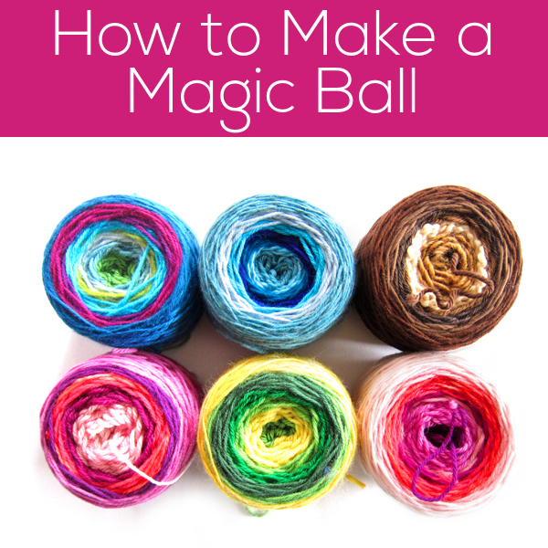 How to Make a Magic Ball Using a Russian Join - a tutorial from FreshStitches and Shiny Happy World