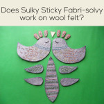 Does Sulky Sticky Fabri-solvy work on wool felt? YES! It's fabulous!