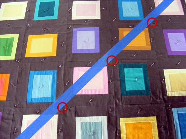 Using Tape as a Quilting Guide