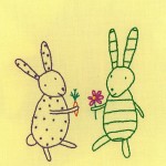 Friendly Bunnies embroidery pattern