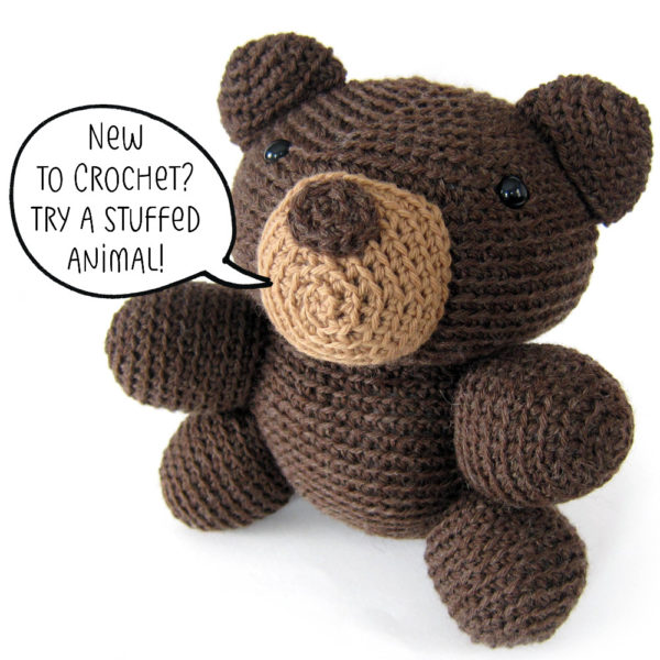 New to Crochet? Try a Stuffed Animal! It's a surprisingly easy way to start. Tips from FreshStitches and Shiny Happy World