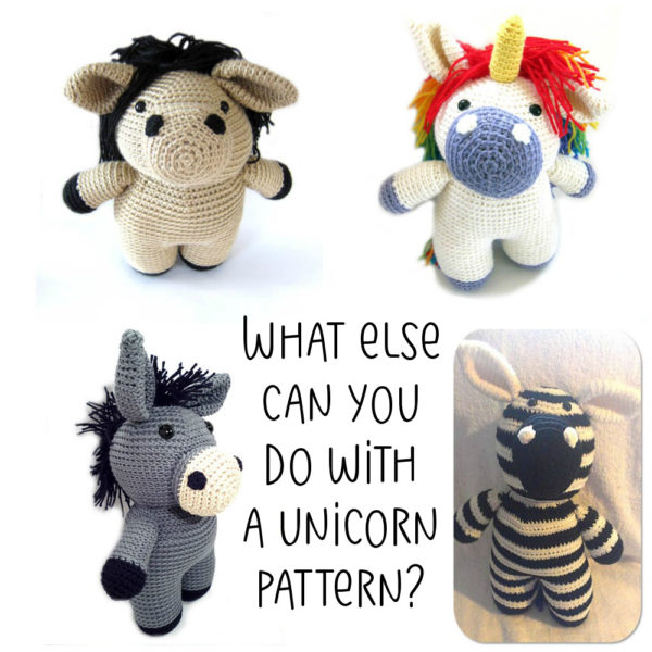 Wjat else can you o with a unicorn pattern? Show & Tell from FreshStitches and Shiny Happy World