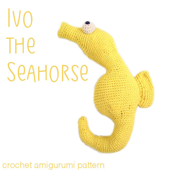 Ivo the Seahorse - easy crochet amigurumi pattern