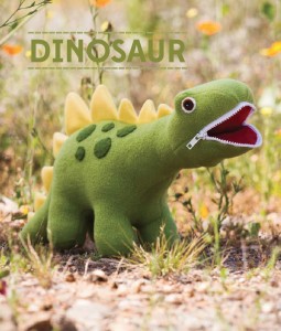 Dinosaur with zippered mouth