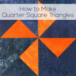 How to Make Quarter Square Triangles - video tutorial