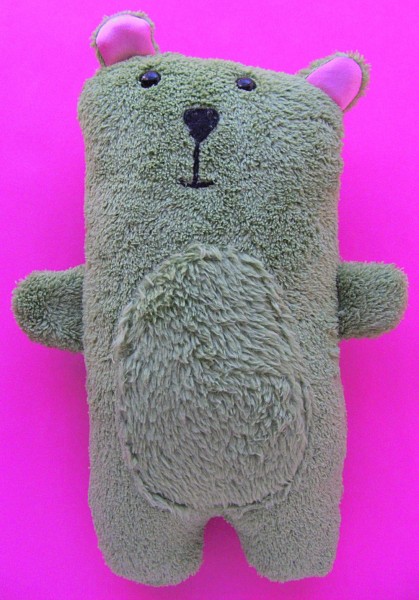 Cuddly Bailey Bear - fabric and pattern from Shiny Happy World