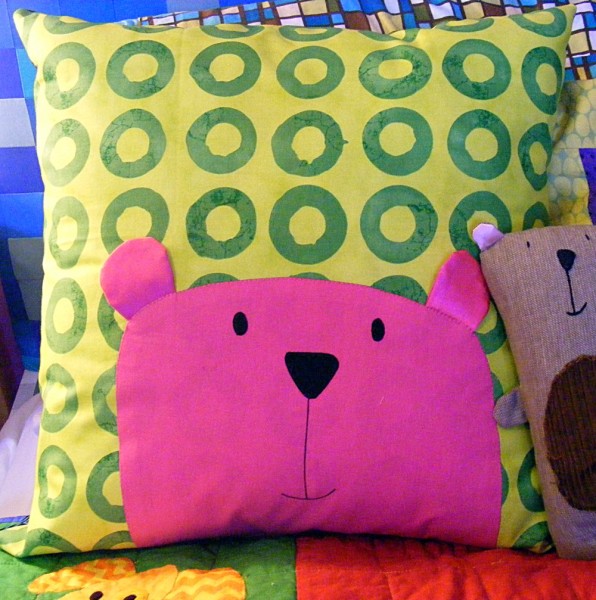 Peekaboo Bear Pillow from Shiny Happy World