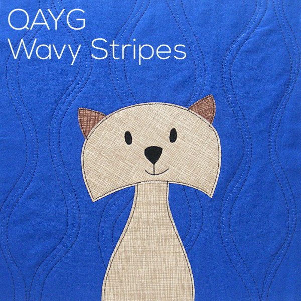 QAYG - How to Quilt Wavy Stripes - video