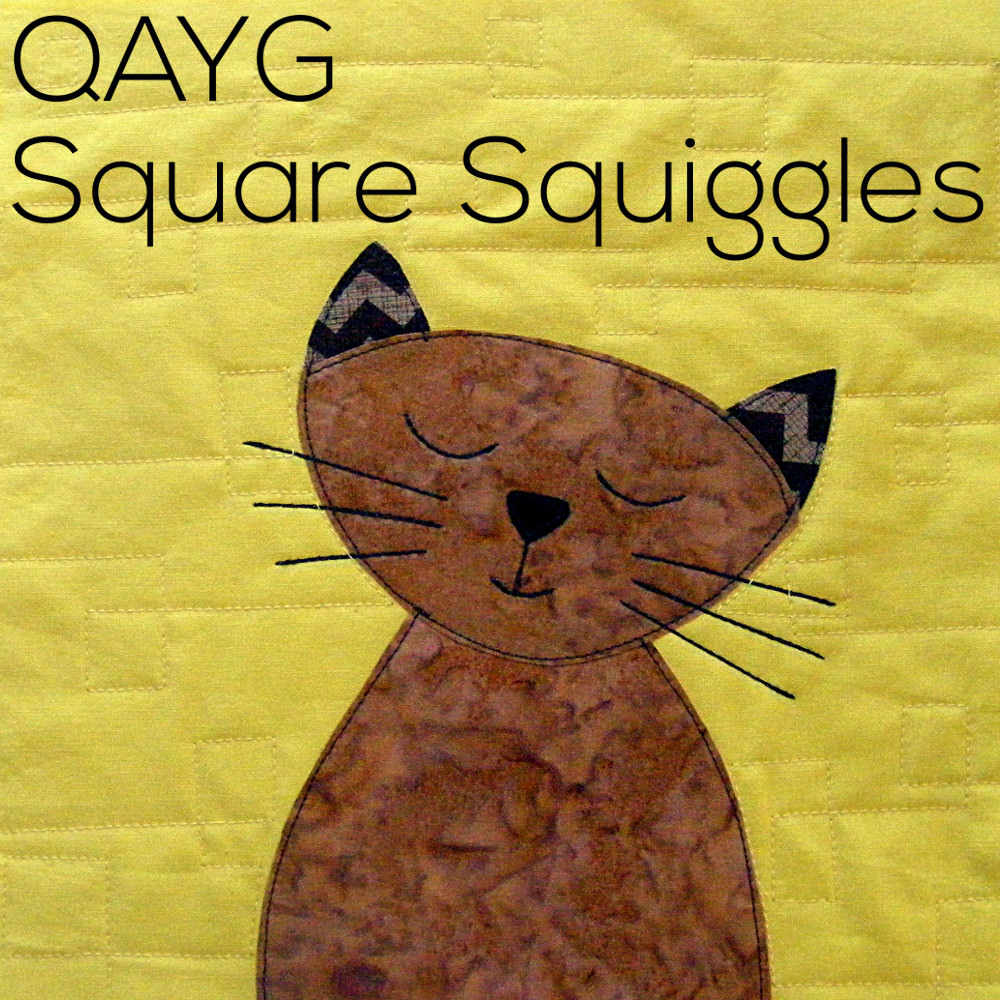 QAYG - video for square squiggles quilting pattern
